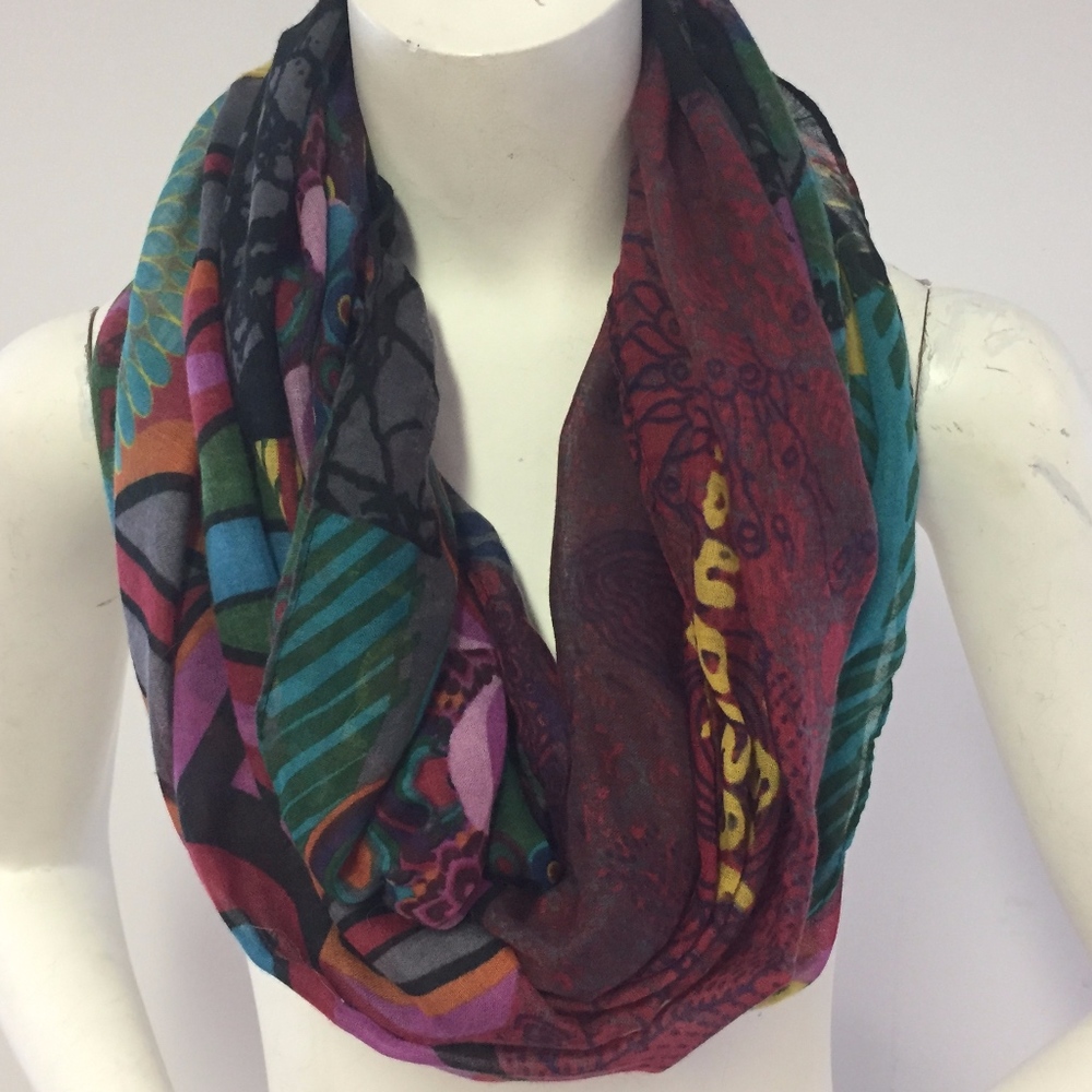 DESIGUAL SOUL INFINITY SCARF Florals Bohemian